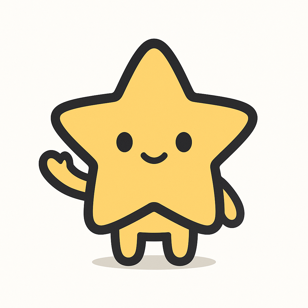 Hoshi mascot waving